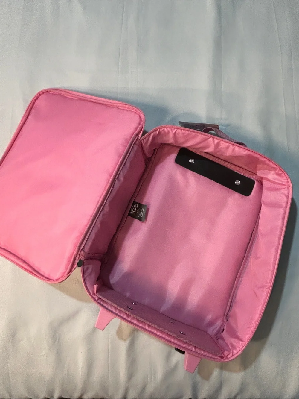 Disney Minnie Mouse Girls 14” Rolling Suitcase Luggage Retracting Handle Rainbow